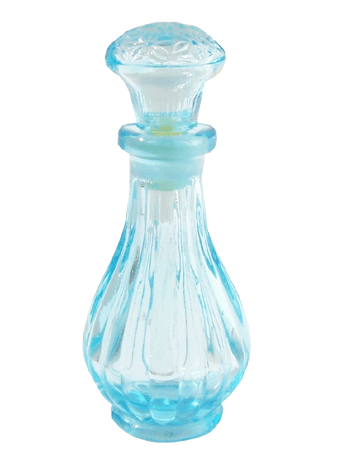 Blue Genie glass bottle. Capacity: 1.14oz (32ml)