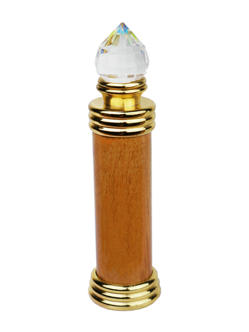 Marble bottle with Crystal Cap with glass applicator. Capacity: Approx 1/3oz (10ml)