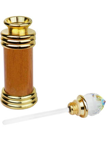 Marble bottle with Crystal Cap and glass applicator. Capacity: Approx 1/6oz (5ml)