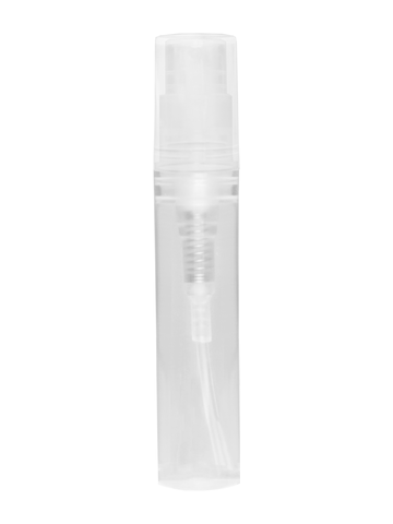 Clear Plastic Lotion Bottle. Capacity: 3ml 1 dram)