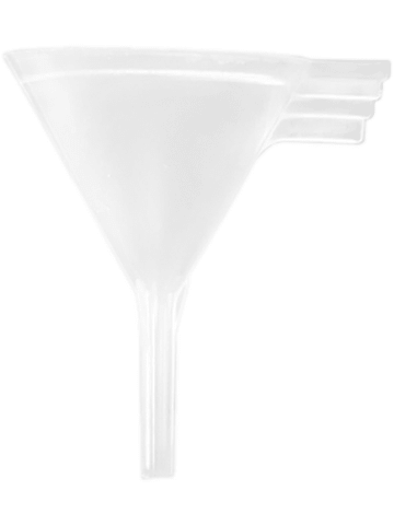 Small plastic funnel.